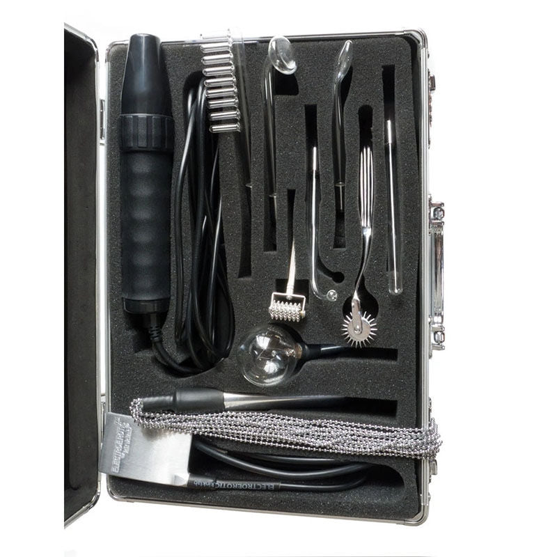 Kinklab - agent noir neon wand kit -  box inside view | Flirtybay.com.au